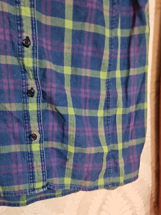 Orvis Green & Blue Plaid Long-Sleeve Button-Down Shirt - Picture 5 of 11